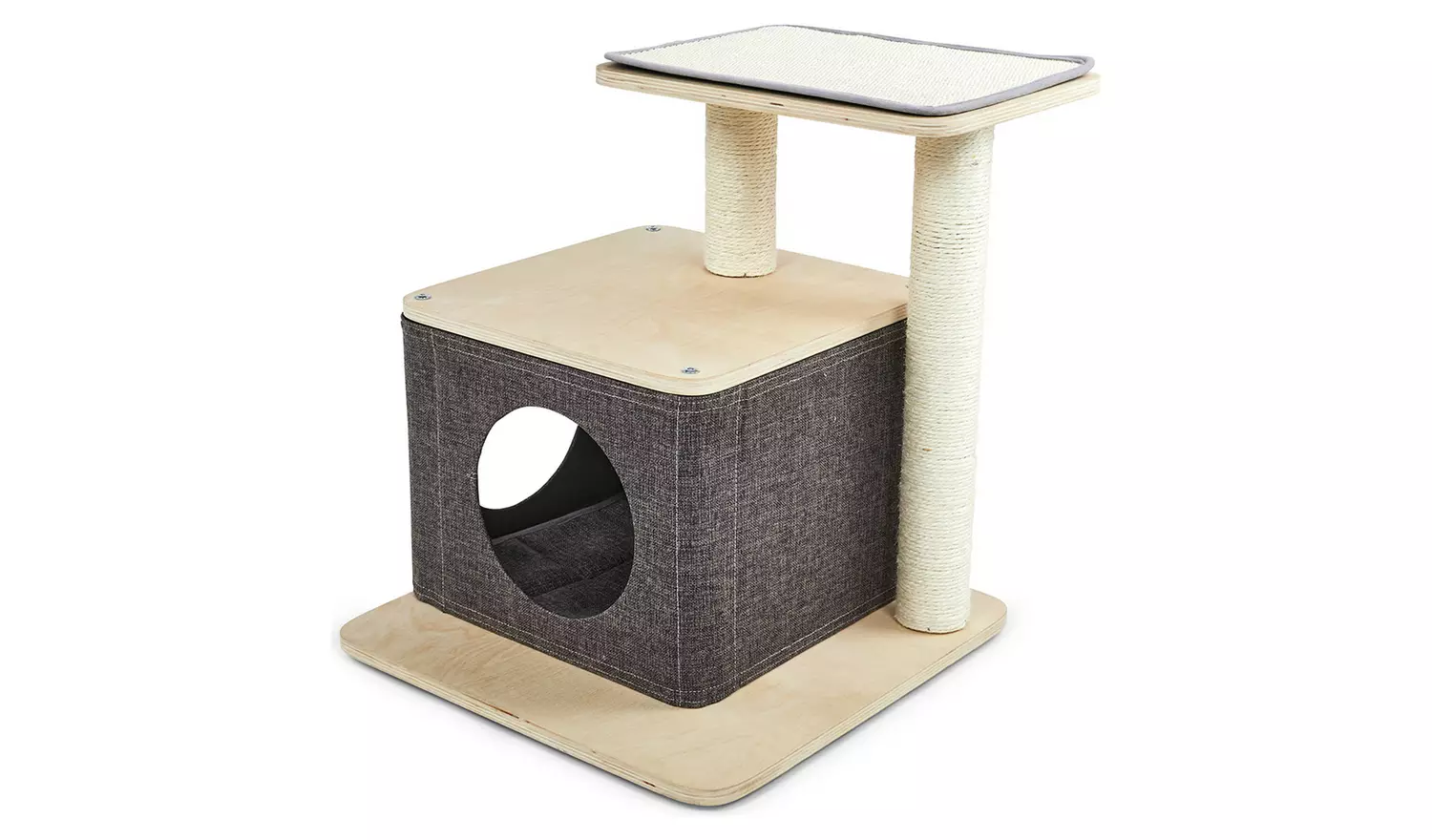 wooden cat tree